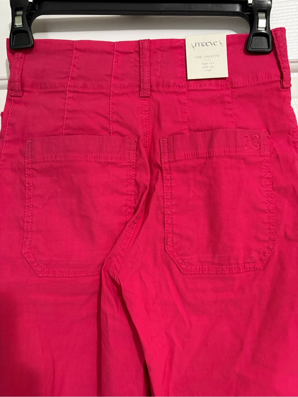 Anthropologie Maeve Colette Pants in Hot Pink / Geranium - Picture 3 of 3